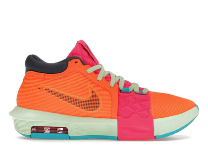 Nike LeBron Witness 8 Total Orange Laser Fuchsia - authentic Nike sneakers