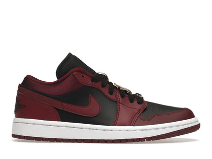 Jordan 1 Low Dark Beetroot Black (Women's) - authentic Jordan sneakers