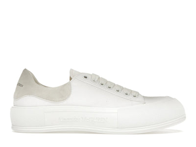 Alexander McQueen Deck Skate Plimsoll Lace-Up White White