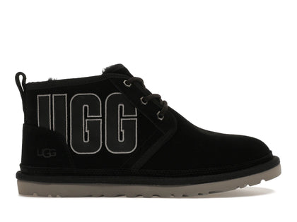UGG Neumel Graphic Boot Black Grey Suede - authentic UGG sneakers
