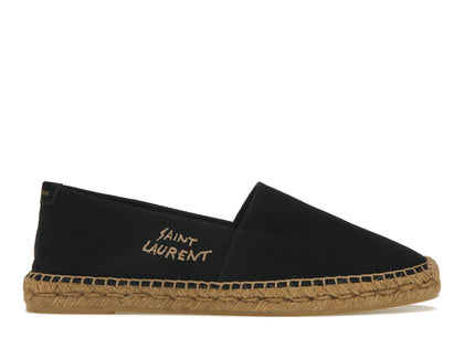 Saint Laurent Embroidered Espadrilles Black - authentic Saint Laurent sneakers