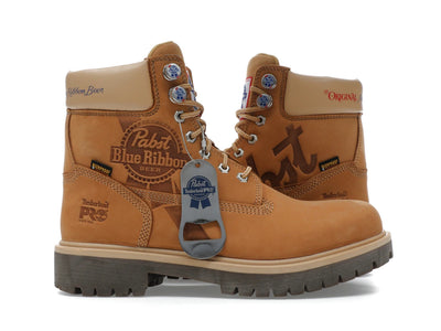 Timberland PRO 6" Soft Toe Work Boot Pabst Blue Ribbon Wheat Nubuck