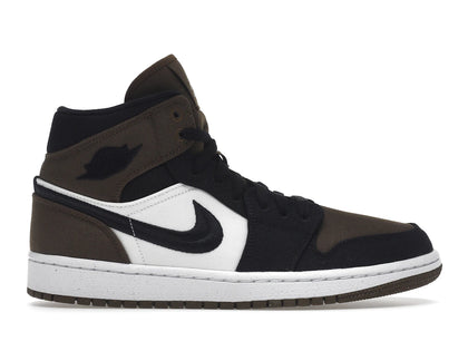 Jordan 1 Mid Olive Toe (Women's) - authentic Jordan sneakers