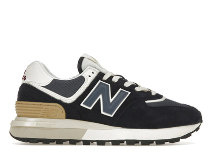New Balance 574 Navy White Beige - authentic New Balance sneakers