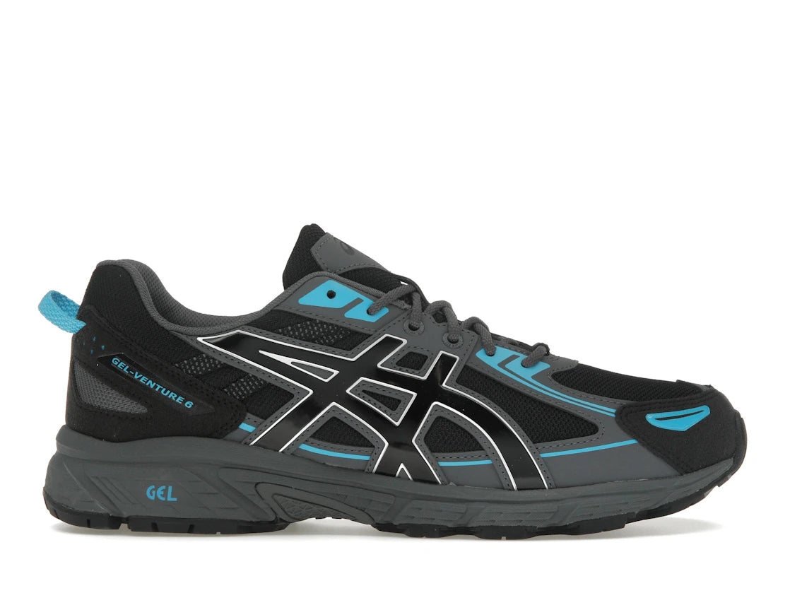 ASICS Gel-Venture 6 Schwarz Trägergrau - vue 360