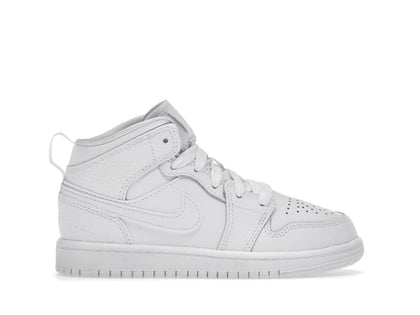 Jordan 1 Mid Triple White (2021) (PS) - authentic Jordan sneakers