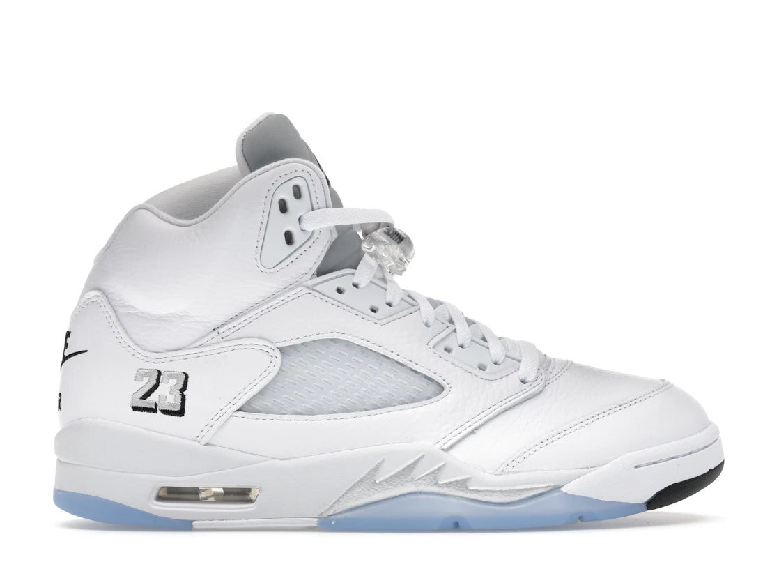 Jordan 5 Retro White Metallic (2026) - vue 360