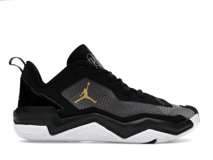 Jordan One Take 4 Black White Metallic Gold - authentic Jordan sneakers