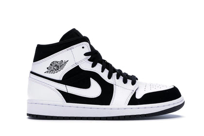 Jordan 1 Mid White Black - authentic Jordan sneakers