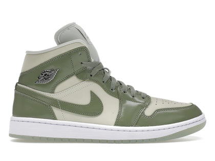 Jordan 1 Mid SE Sea Glass Oil Green (Women's) - authentic Jordan sneakers