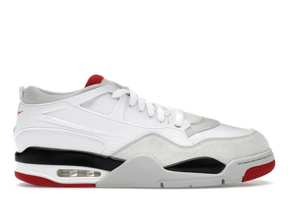Jordan 4 RM White Fire Red - authentic Jordan sneakers