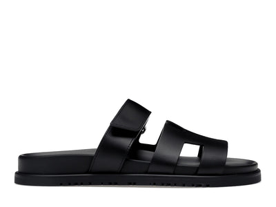 Hermes Chypre Sandal Noir Calfskin Leather (Women's)