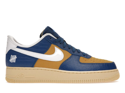 Nike Air Force 1 Low SP Undefeated 5 On It Blue Yellow Croc - authentic Nike sneakers