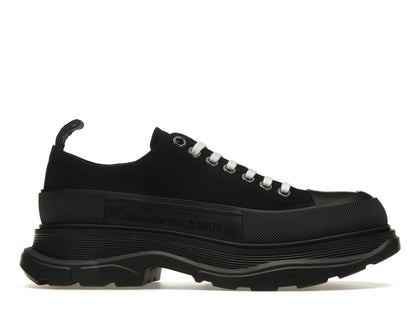 Alexander McQueen Tread Slick Low Lace Up Triple Black - authentic Alexander McQueen sneakers