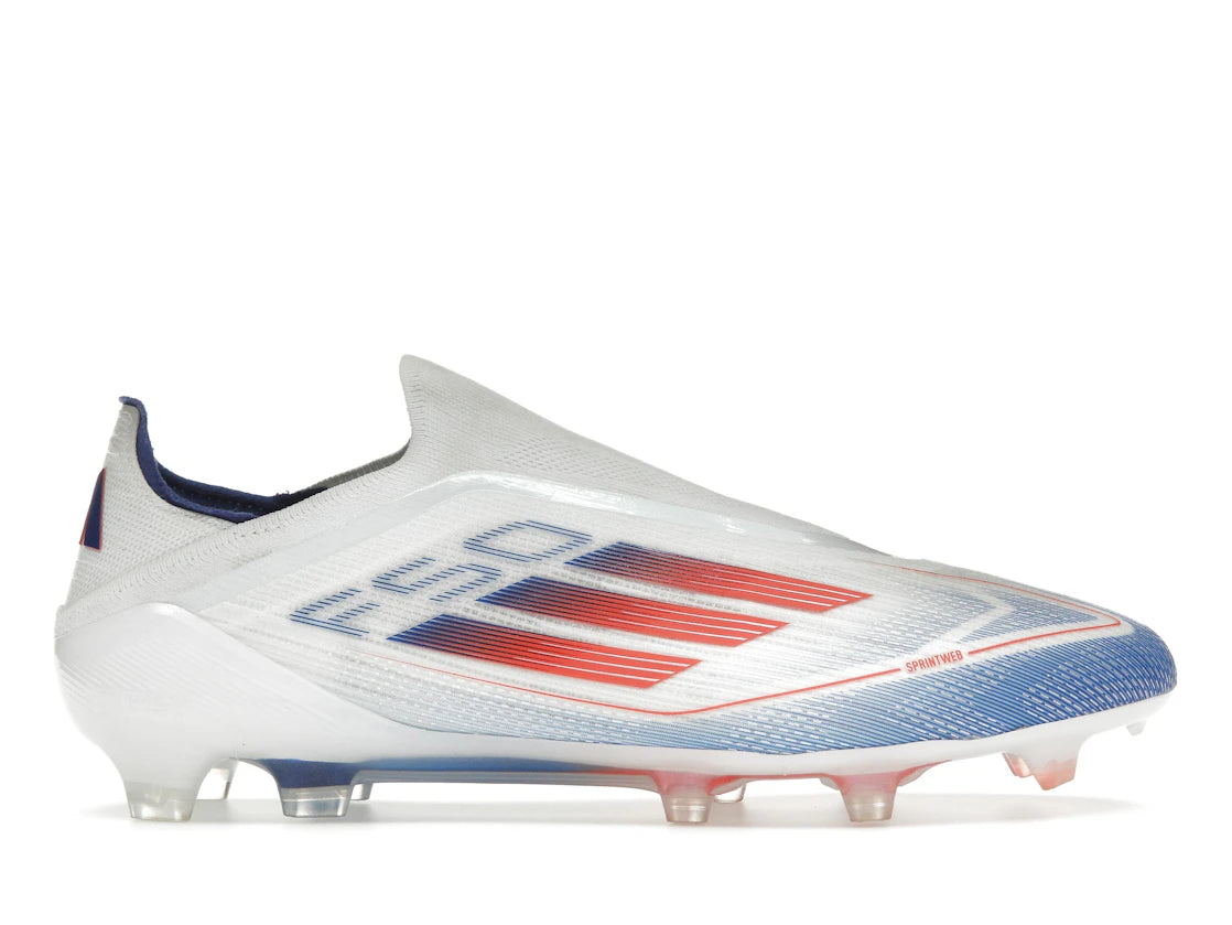 adidas F50 Elite Laceless FG Cloud White Solar Red Lucid Blue