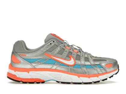 Nike P-6000 Metallic Silver Crimson Blue Fury (Women's) - authentic Nike sneakers
