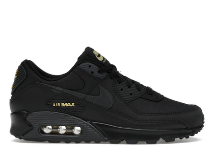 Nike Air Max 90 Black Buff Gold - authentic Nike sneakers
