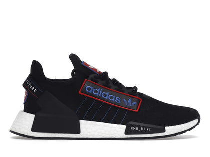 adidas NMD R1 V2 Black Logo Patch - authentic adidas sneakers