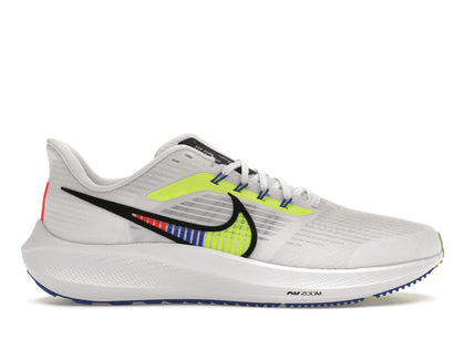 Nike Air Zoom Pegasus 39 PRM White Volt Racer Blue - authentic Nike sneakers