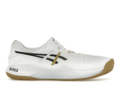ASICS Gel-Resolution 9 Clay BOSS Matteo Berrettini White Camel - authentic ASICS sneakers