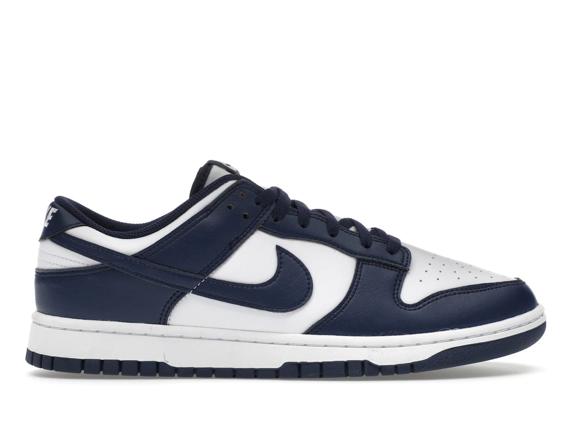 Nike Dunk Low Weiß Mitternachtsblau