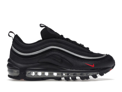 Nike Air Max 97 Black Silver Red (GS) - authentic Nike sneakers