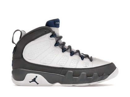 Jordan 9 Retro Flint Grey French Blue (2026) (GS) - authentic Jordan sneakers