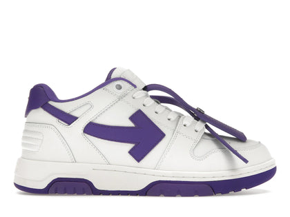 OFF-WHITE Out Of Office OOO Low Tops White Purple - authentic OFF-WHITE sneakers