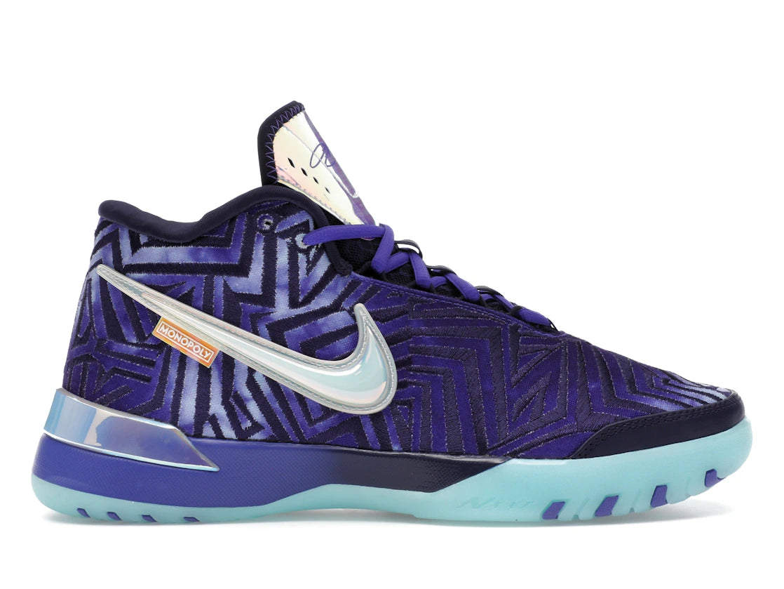 Nike Zoom LeBron NXXT Genisus Monopoly Persian Violet (Translucent Outsole) - vue 360