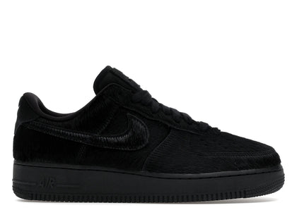Nike Air Force 1 Low '07 Triple Black Pony Hair (Women's) - authentic Nike sneakers