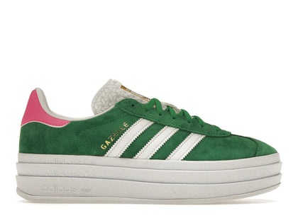 adidas Gazelle Bold Green Lucid Pink (Women's) - authentic adidas sneakers