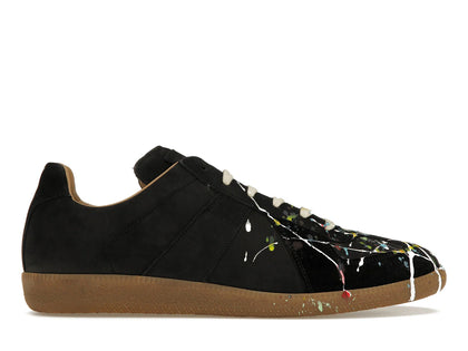 Maison Margiela Paint Replica German Army Trainer (GAT) Black - authentic Maison Margiela sneakers