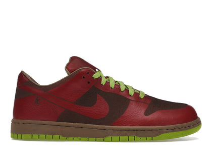 Nike Dunk Low 1-Piece Laser Varsity Red Chartreuse - authentic Nike sneakers