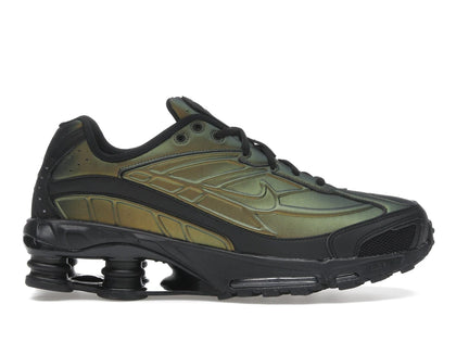 Nike Shox Ride 2 Black Cargo Khaki - authentic Nike sneakers