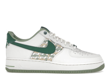 Nike Air Force 1 Low '07 Premium NAI-KE Bamboo Weave Sail Gorge Green - authentic Nike sneakers