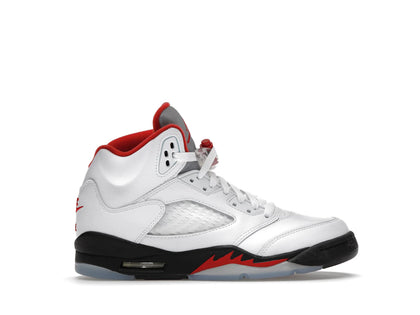 Jordan 5 Retro Fire Red Silver Tongue (2020) (GS) - authentic Jordan sneakers