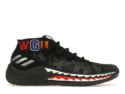 adidas Dame 4 A Bathing Ape Black - authentic adidas sneakers