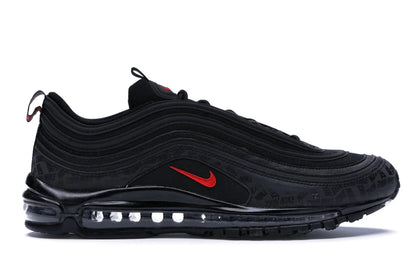 Nike Air Max 97 All-Over Print Black Red - authentic Nike sneakers
