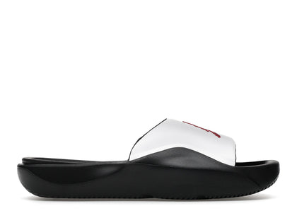 Jordan Franchise Slide White Black Gym Red - authentic Jordan sneakers