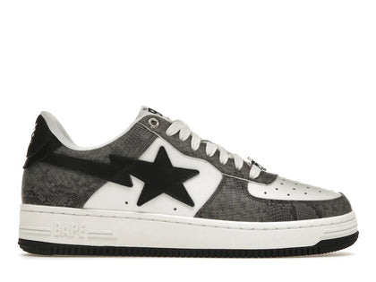A Bathing Ape Bape Sta Snake Skin Black - authentic BAPE sneakers