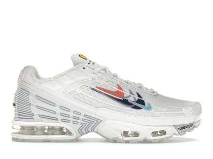 Nike Air Max Plus 3 Multi Swoosh White Midnight Navy - authentic Nike sneakers