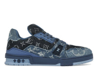 Louis Vuitton LV Trainer Blue Patchwork Monogram Denim
