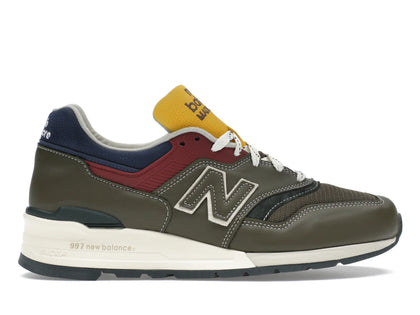 New Balance 997 MiUSA Aimé Leon Dore Dark Moss Angora - authentic New Balance sneakers
