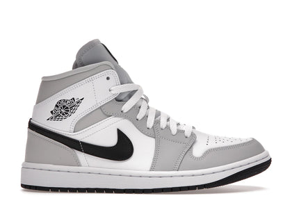 Jordan 1 Mid Light Smoke Grey (Women's) - authentic Jordan sneakers