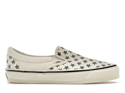 Vans Premium Classic Slip-On Stars Marshmallow Black - authentic Vans sneakers