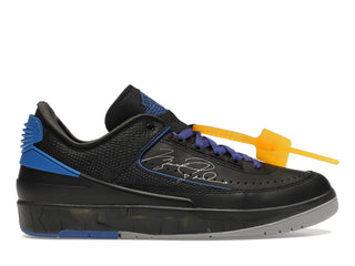 Jordan 2 Retro Low SP Off-White Black Blue - authentic Jordan sneakers