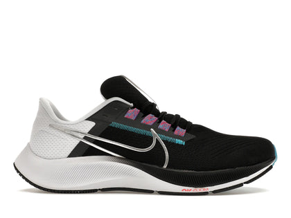 Nike Air Zoom Pegasus 38 Black White Chlorine Blue - authentic Nike sneakers