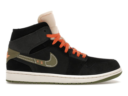 Jordan 1 Mid SE Craft Anthracite Light Olive - authentic Jordan sneakers