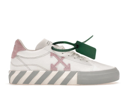 OFF-WHITE Vulc Low Canvas White Light Pink Grey - authentic OFF-WHITE sneakers