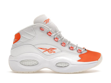 Reebok Question Mid Orange Toe - authentic Reebok sneakers